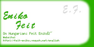 eniko feit business card